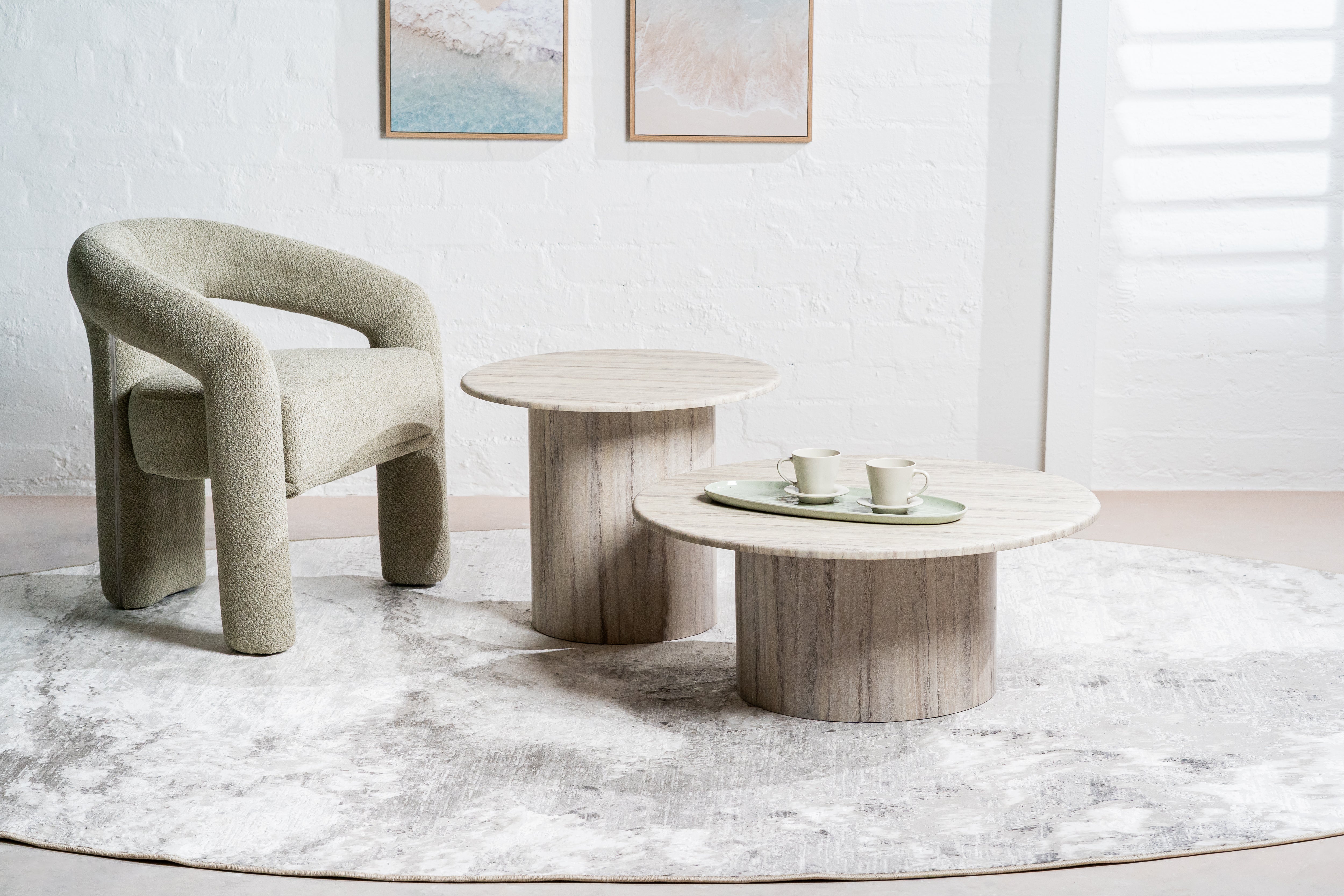 Seoul Coffee Table - Grey Marble