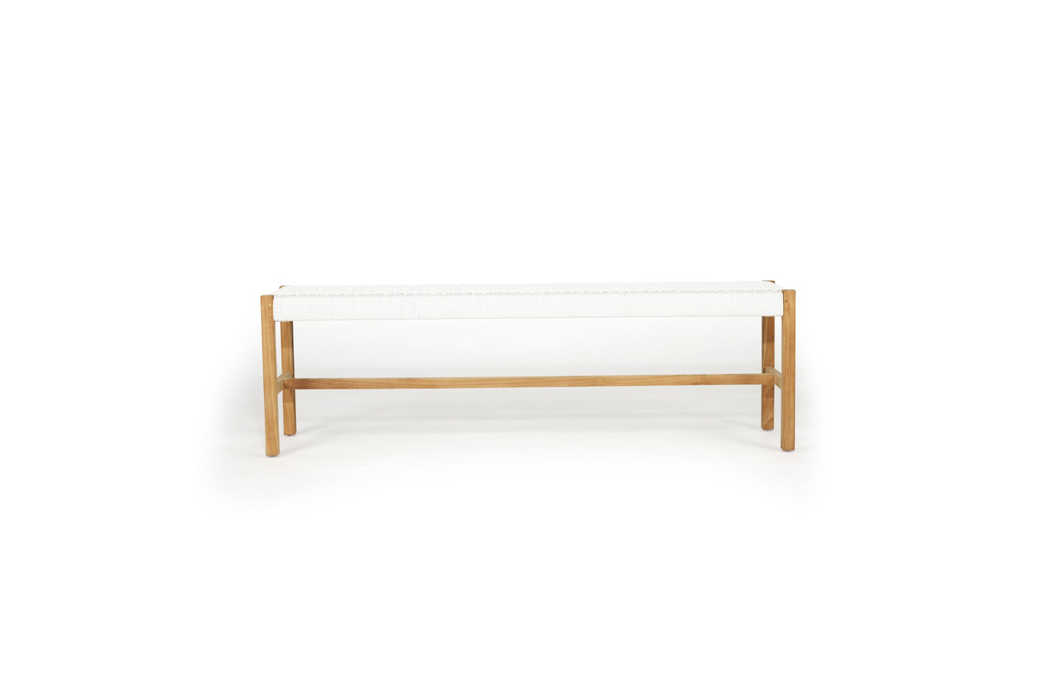 Sabai Woven Bench Close Weave  152cm - White