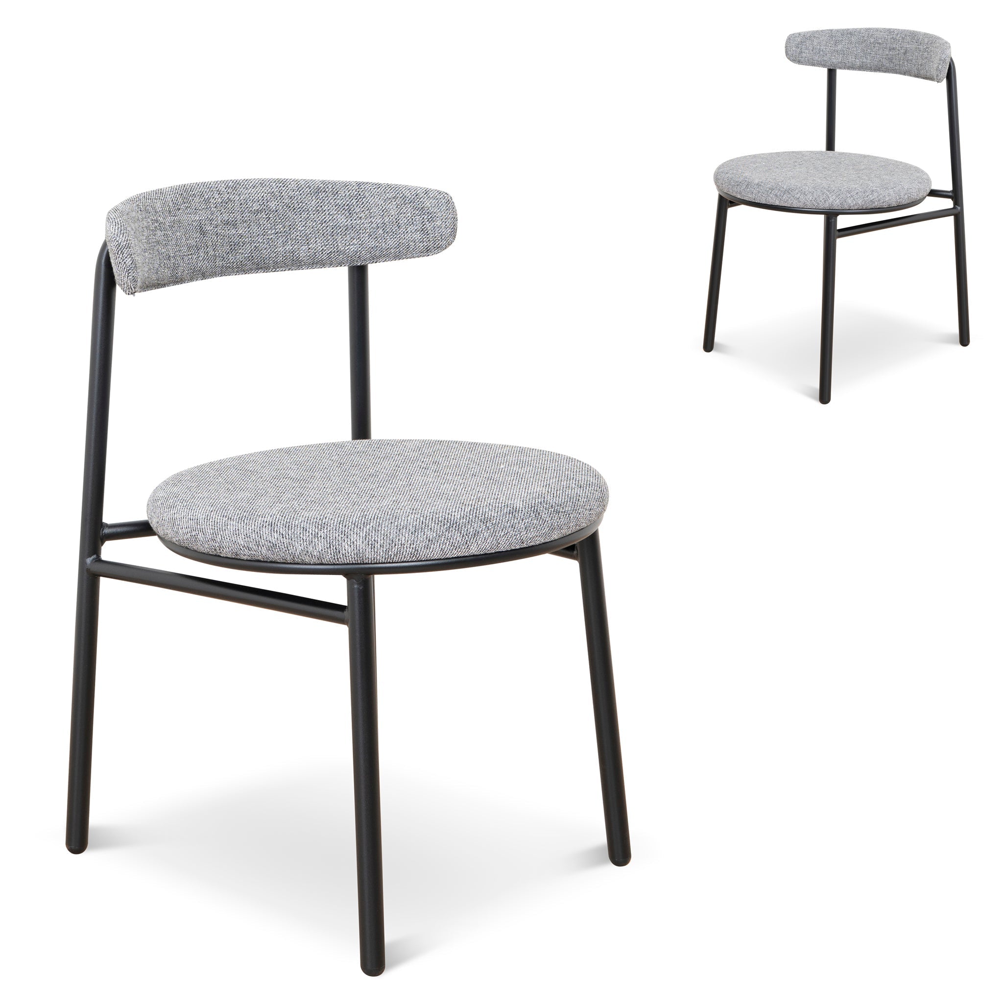 Oneal Fabric Dining Chair - Lava Grey - (Set of 2)