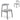 Oneal Fabric Dining Chair - Lava Grey - (Set of 2)