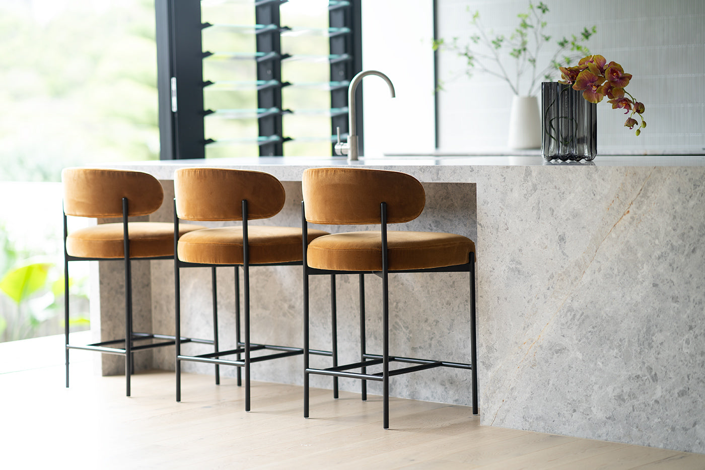 Soho Counter Stool - Rust