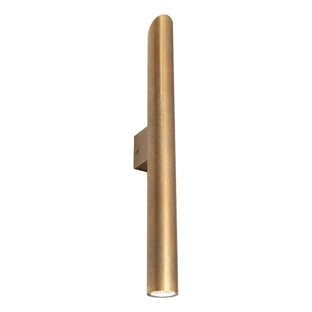 Tisha Led Exterior Wall Light - Aged Brass