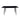 Fiore 150x90cm Sintered Stone Top Dining Table - Black Marble