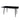 Fiore 150x90cm Sintered Stone Top Dining Table - Black Marble