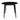Fiore 90cm Diameter Sintered Stone Top Dining Table - Black Marble