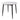 Fiore 90cm Diameter Sintered Stone Top Dining Table - White Marble