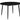 Fiore 120 Diameter Sintered Stone Top Dining Table - Black Marble