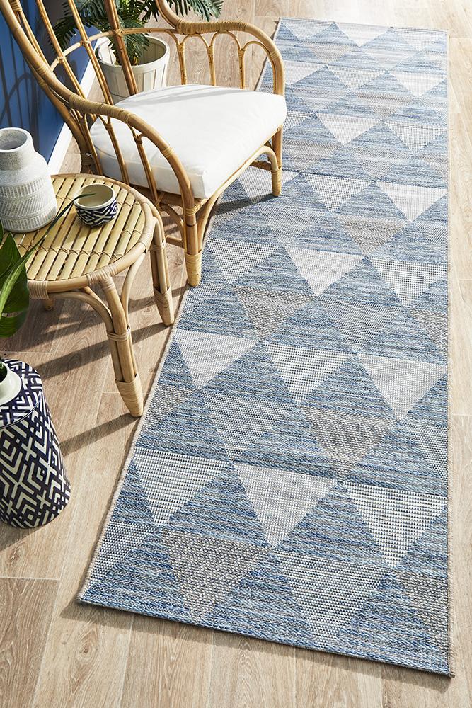 Randell Terrace 5503 Blue Runner Rug