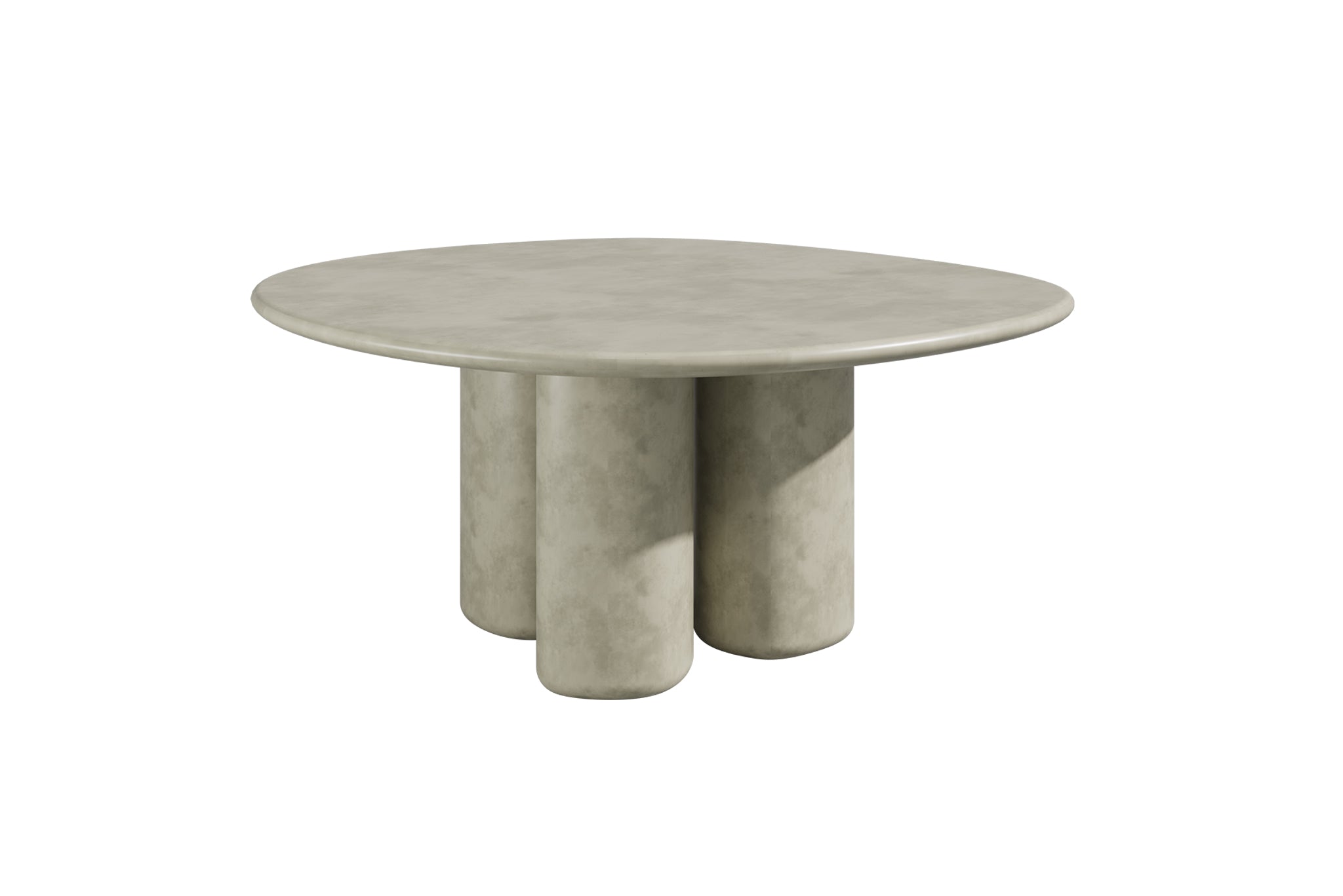 Terra Outdoor Organic Round Dining Table - Light Grey