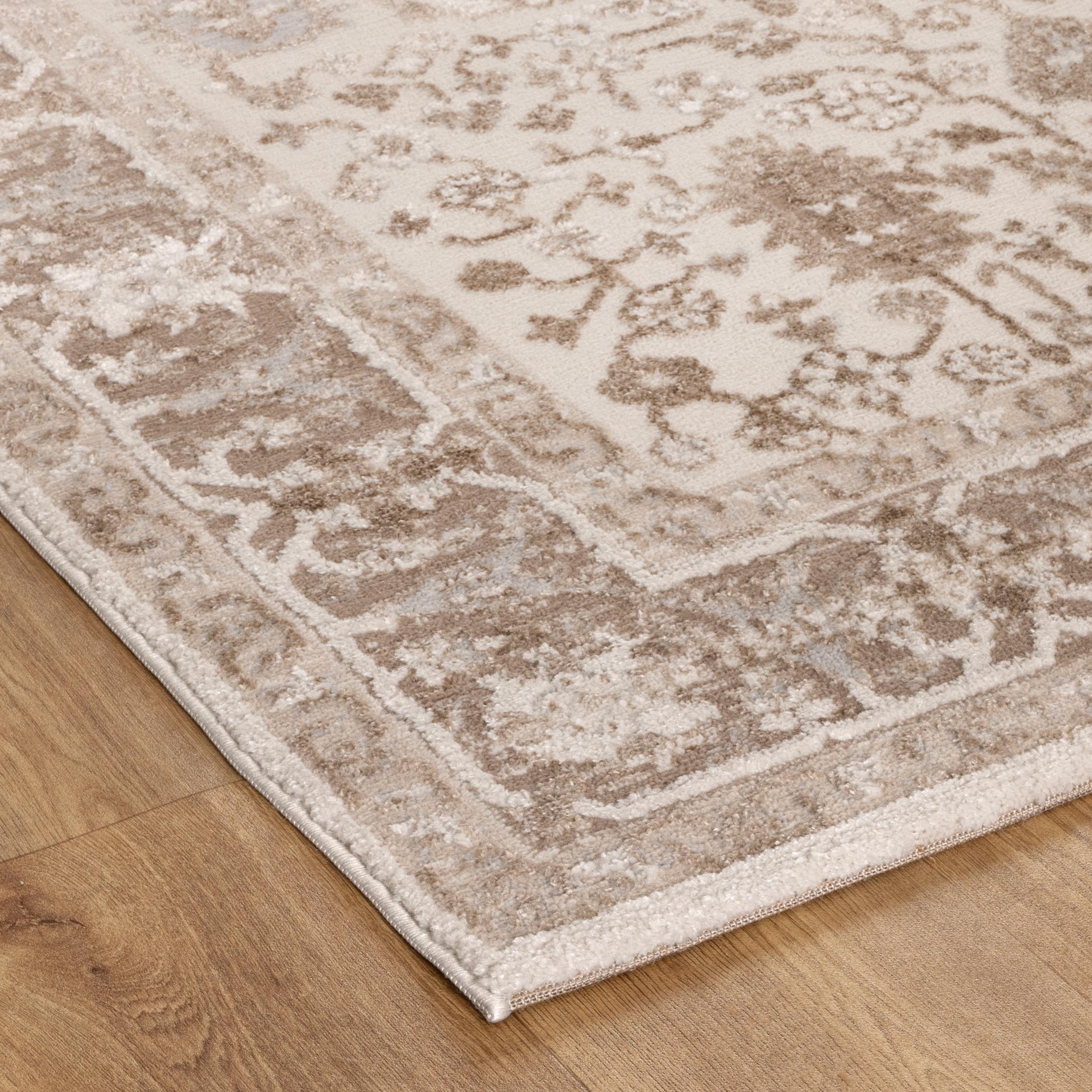Sieva Oriental Border Beige Rug