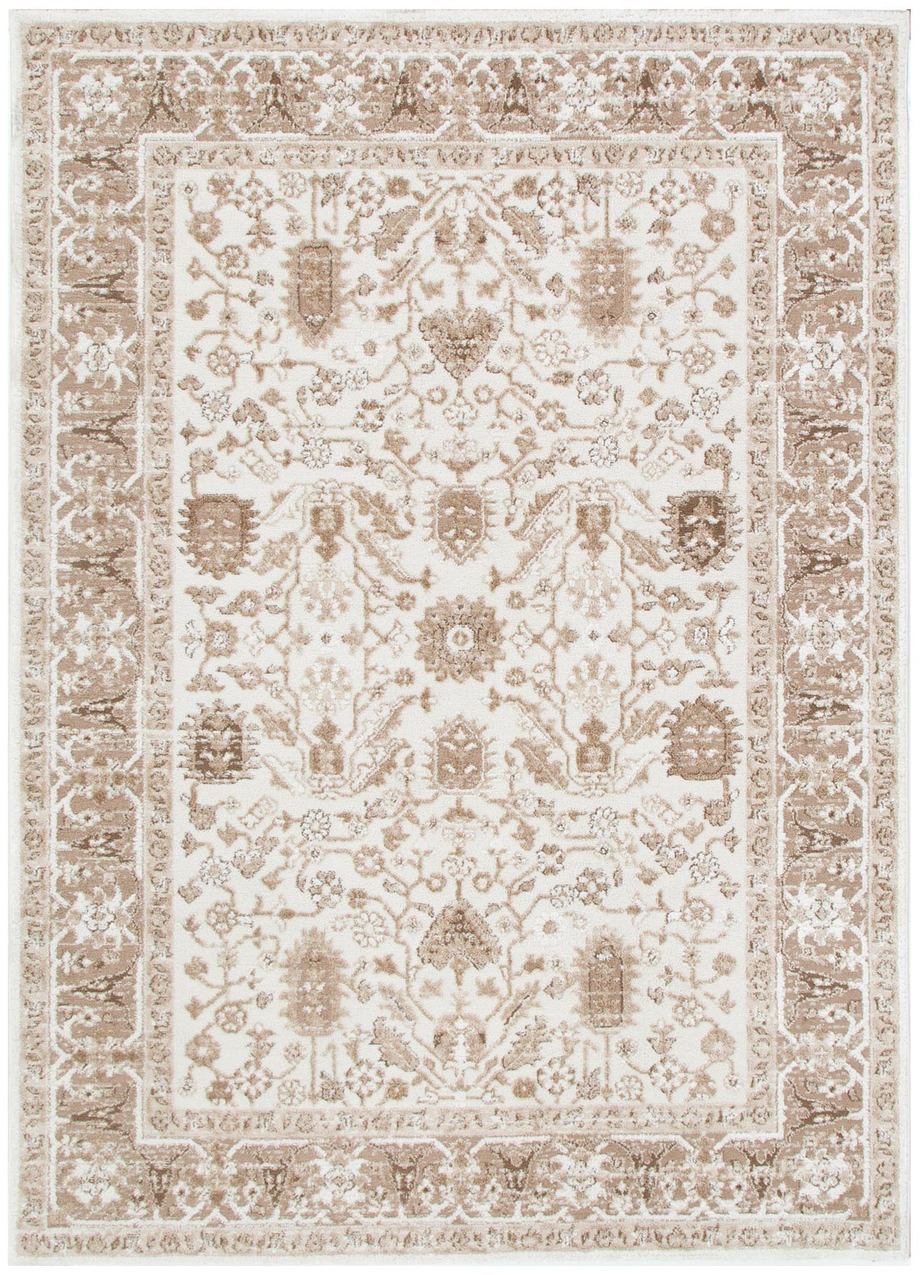 Sieva Oriental Border Brown Rug