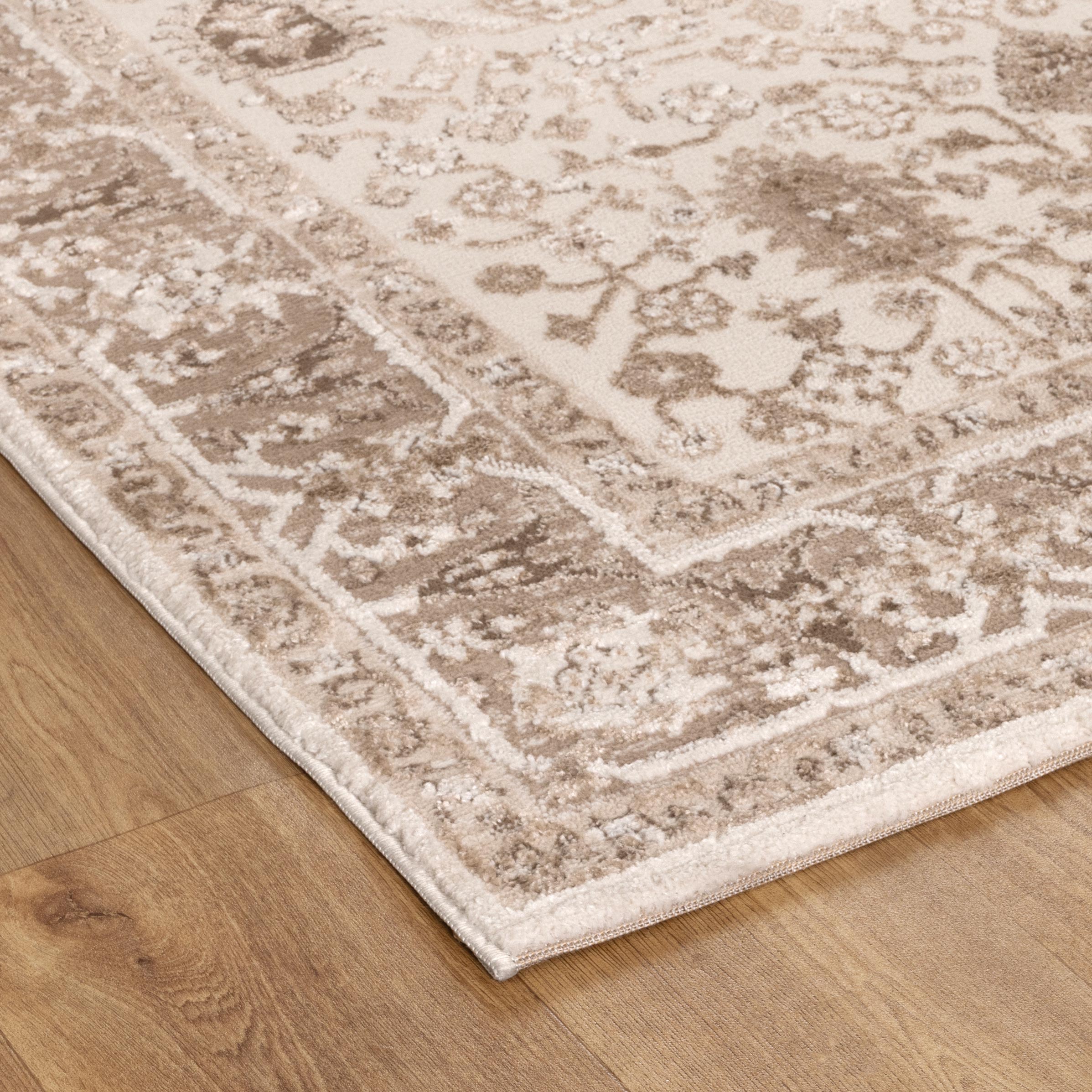 Sieva Oriental Border Brown Rug