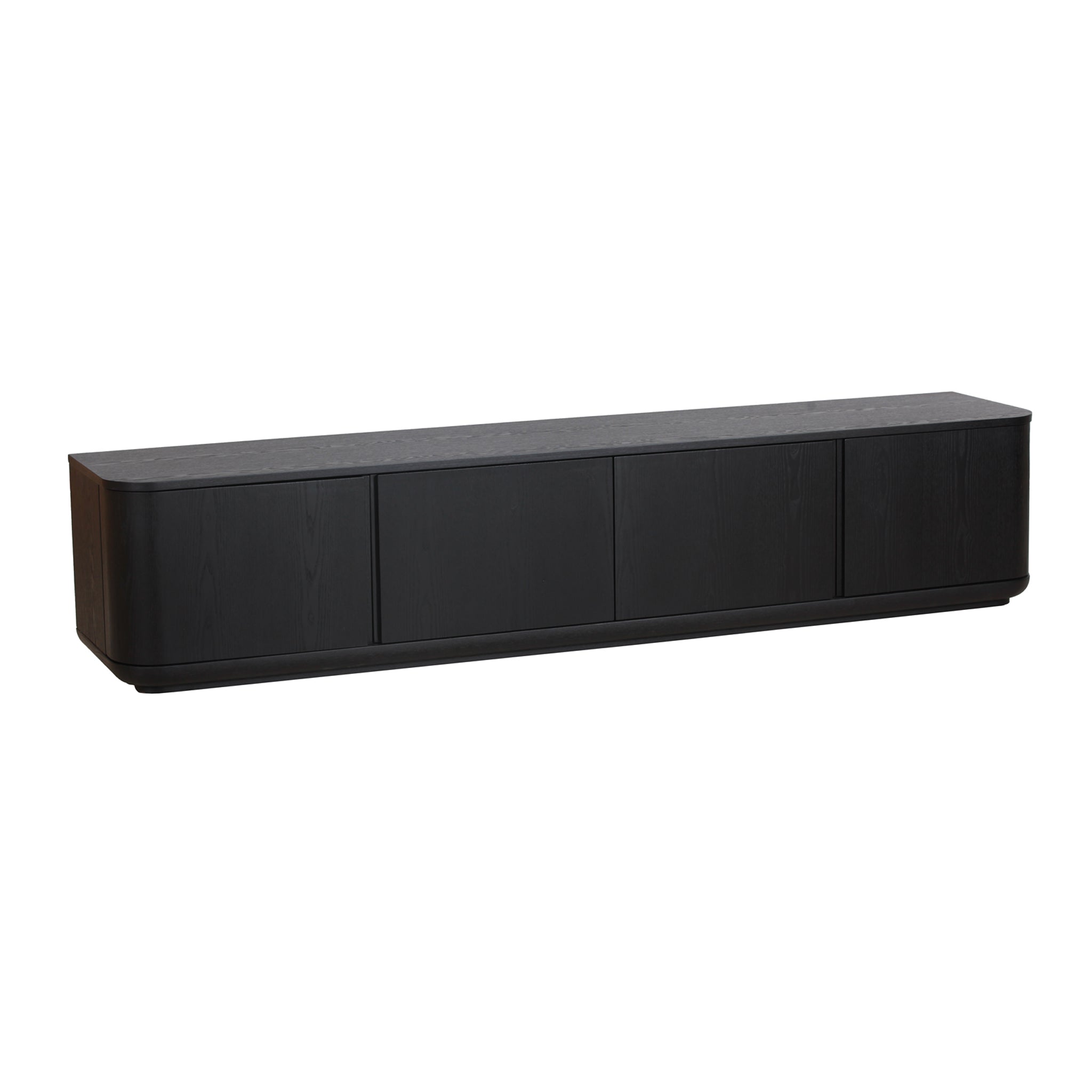 Sahar 2.2m TV Entertainment Unit - Full Black