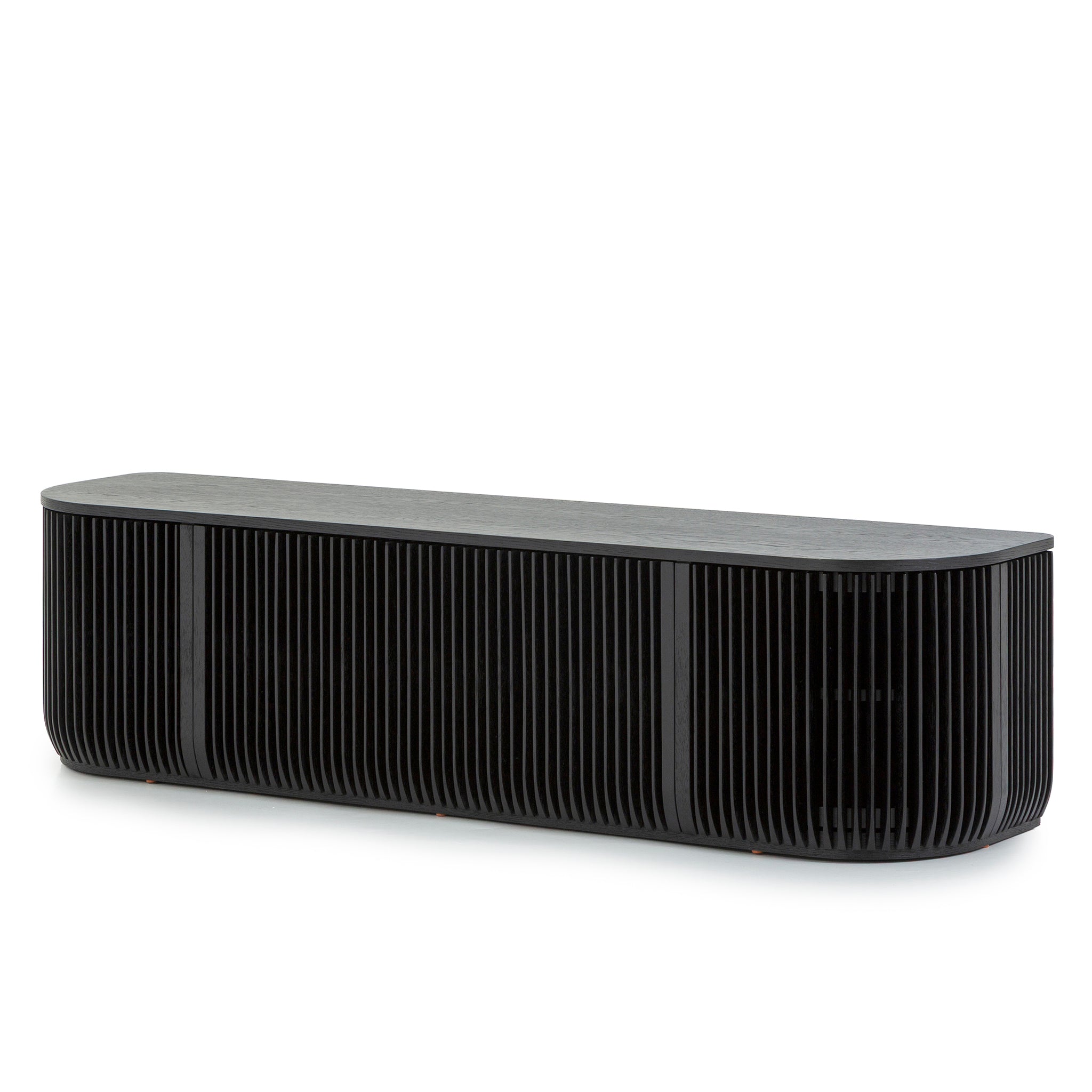 Arvena 1.75m TV Entertainment Unit - Black Stain