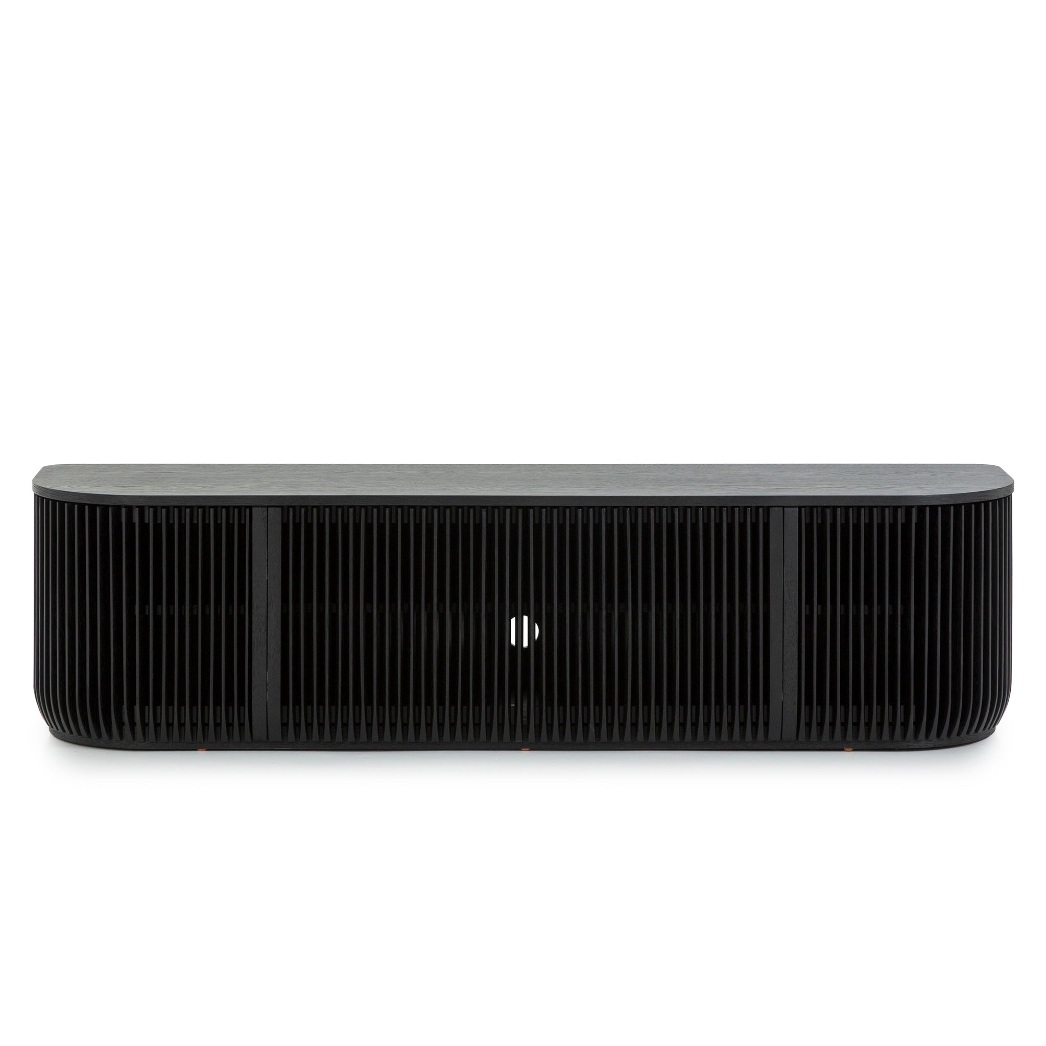 Arvena 1.75m TV Entertainment Unit - Black Stain