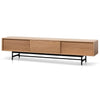 Christie 2.1m Wooden Entertainment TV Unit - Natural