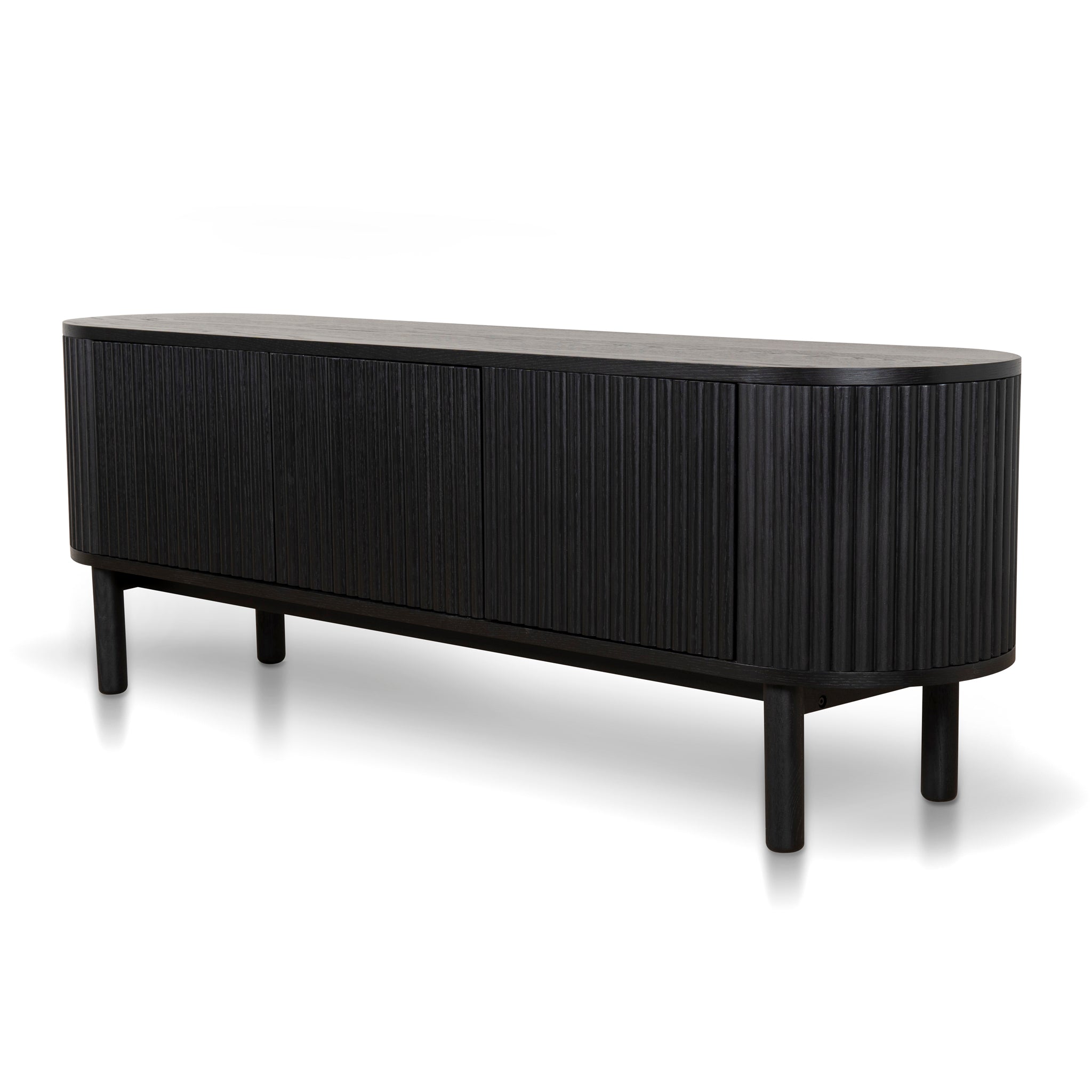 Melita 1.6m TV Entertainment Unit - Full Black