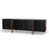Roshan 2m TV Entertainment Unit - Textured Espresso Black