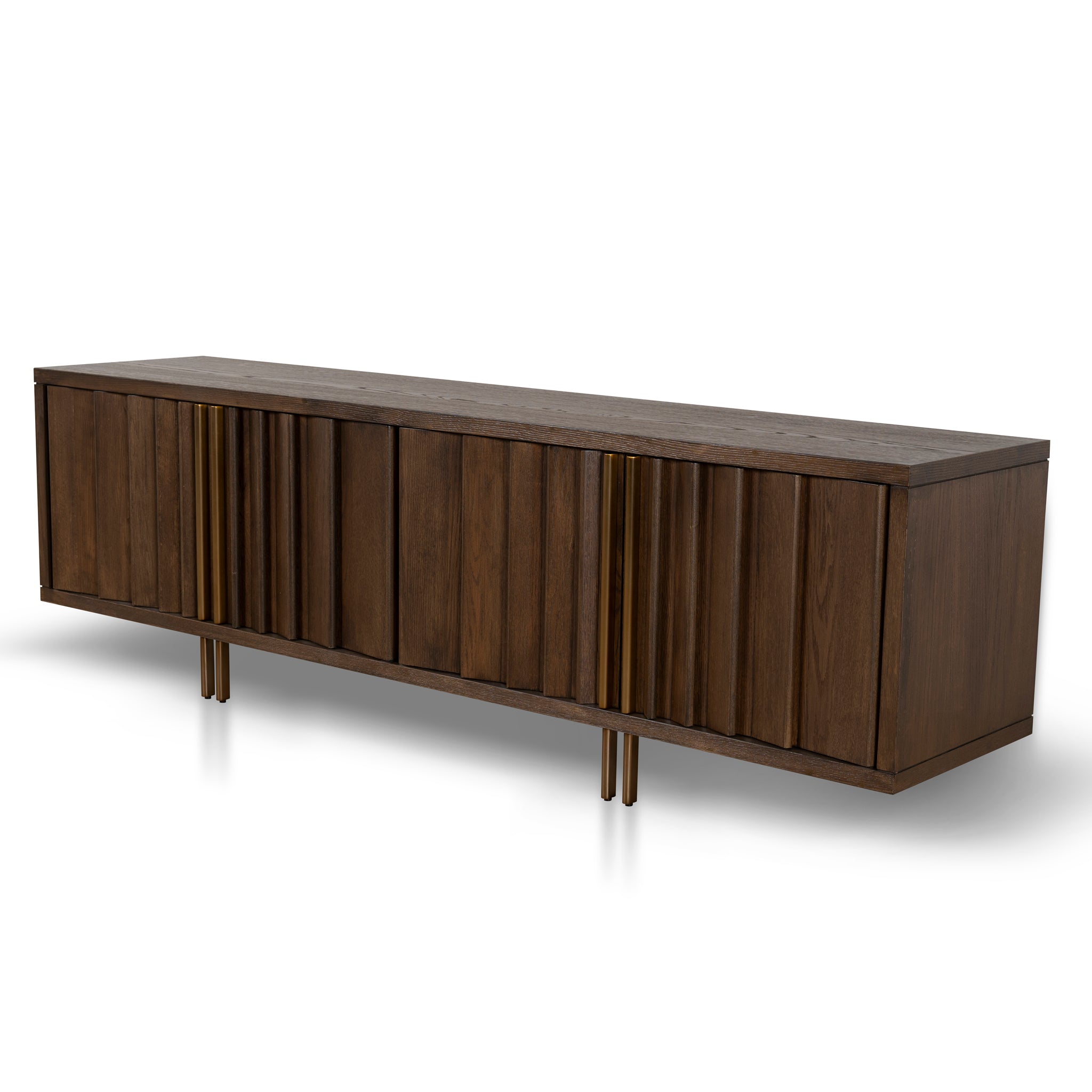 Roshan 2m TV Entertainment Unit - Caramel Oak