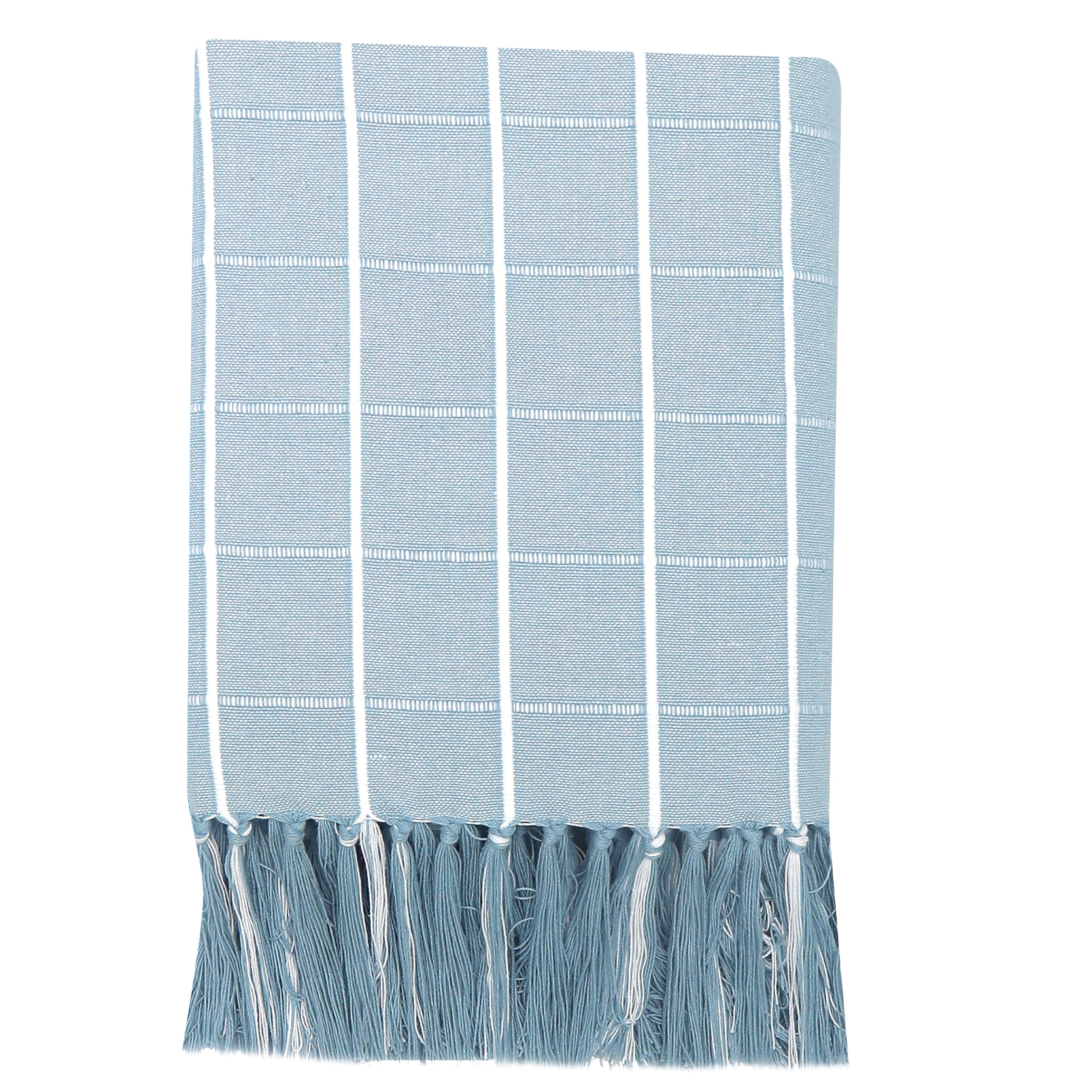 Idyllic Cotton Throw 130x200cm - Blue