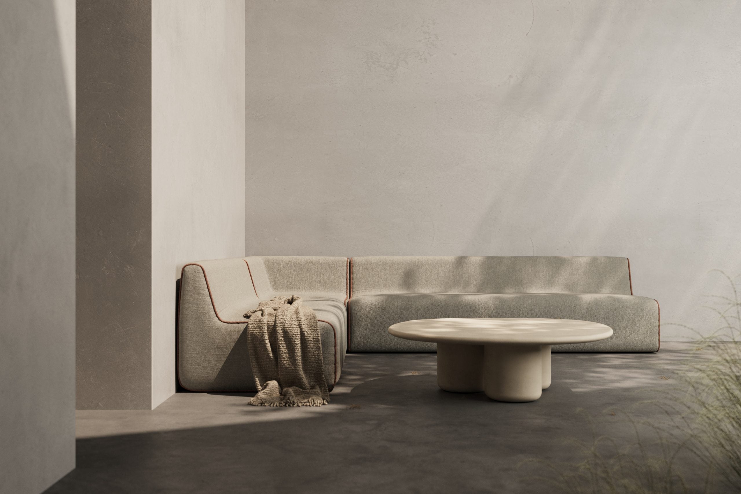 Terra Outdoor Coffee Table - Light Grey