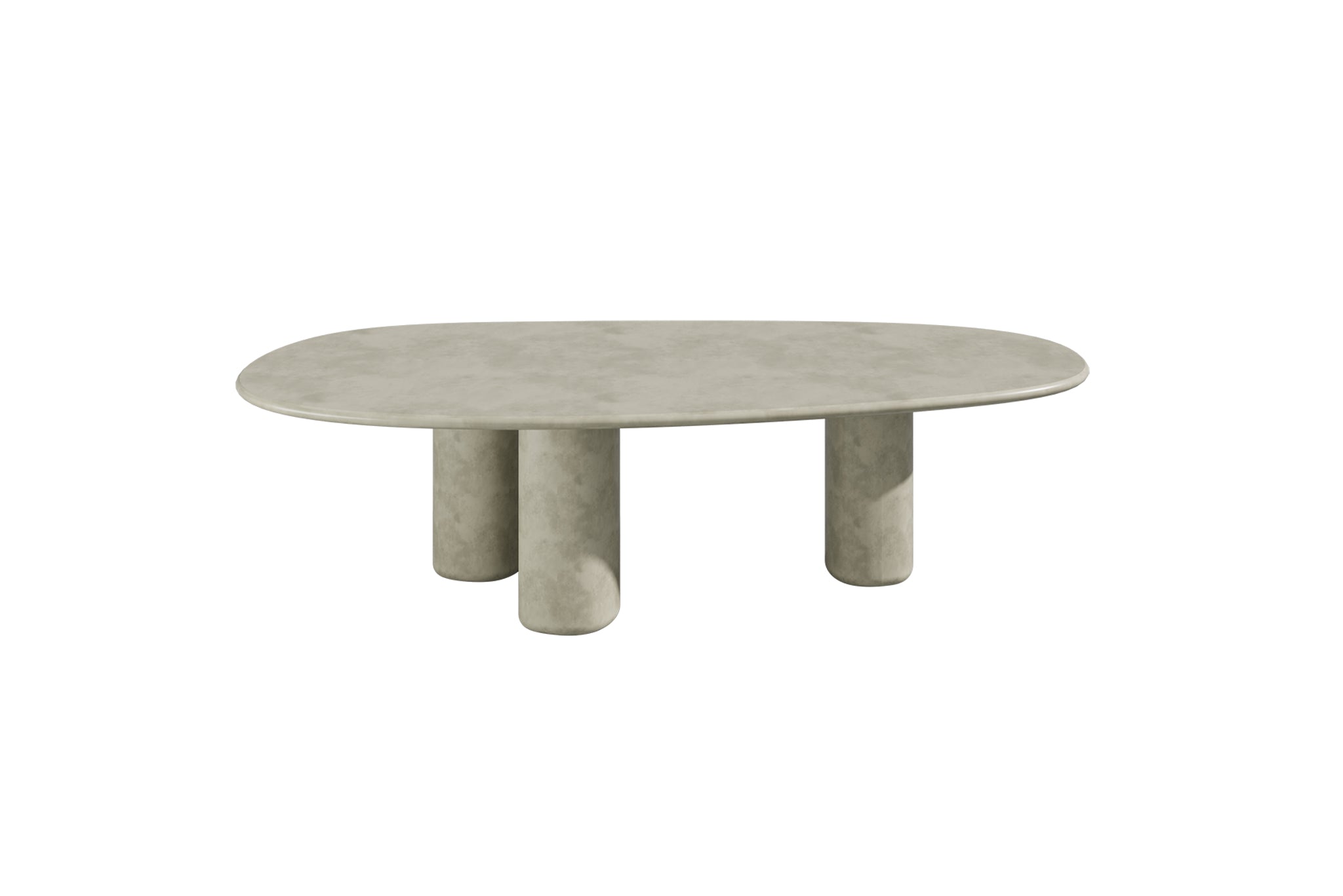 Terra Outdoor Organic Oval Dining Table - Light Grey