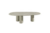 Yori Outdoor Organic Oval Dining Table - Light Grey