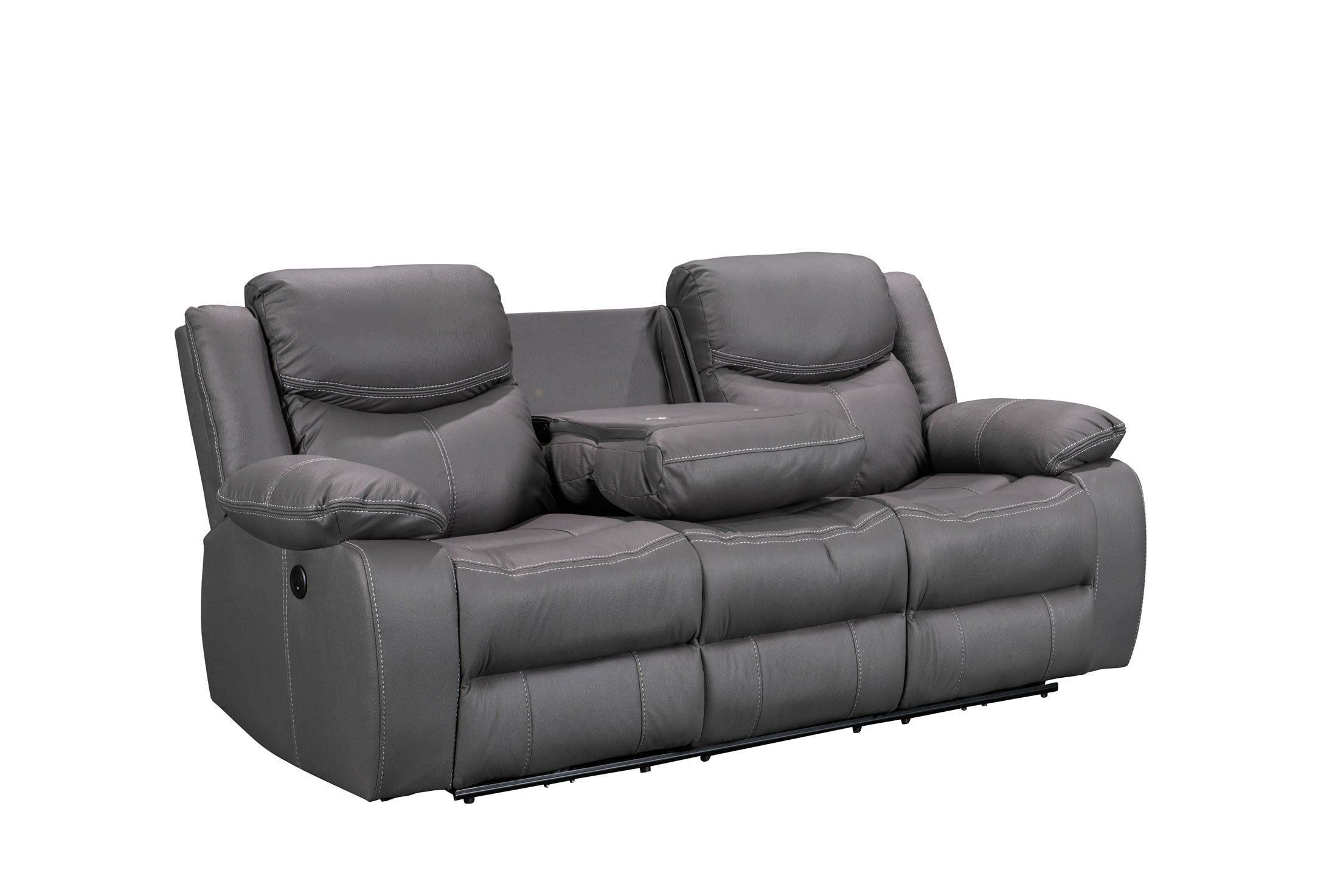 Urban 3 Seater Motion Recliner - Charcoal Technology Fabric