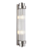 Wall Int S/M 2 X SES Up/Dn Clear Glass ROD W/ Satin Chrome Base