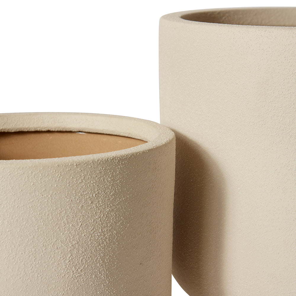 Adra Planter  with Hole - Grey (Set of 3)