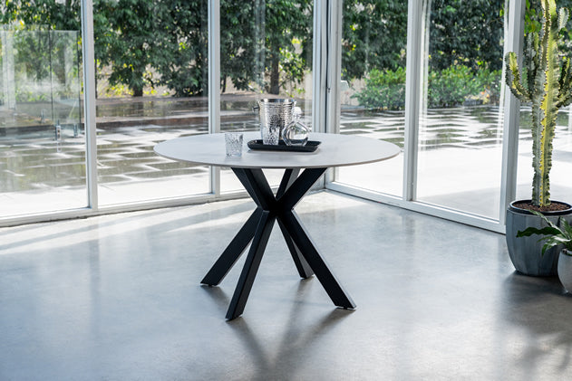 Veda Round Dining Table - Snow White
