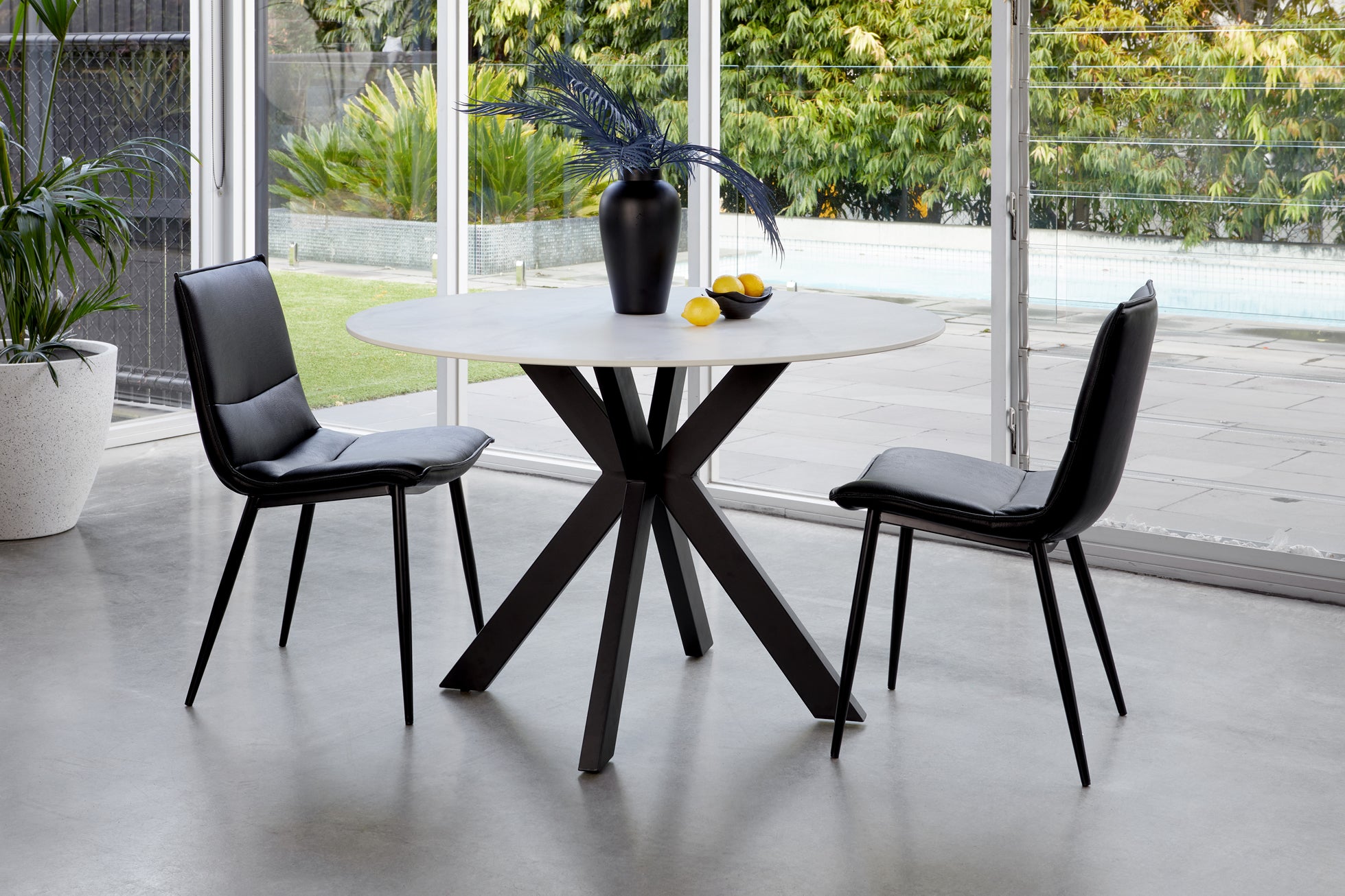 Luana Dining Chair - Black (Set of 2)