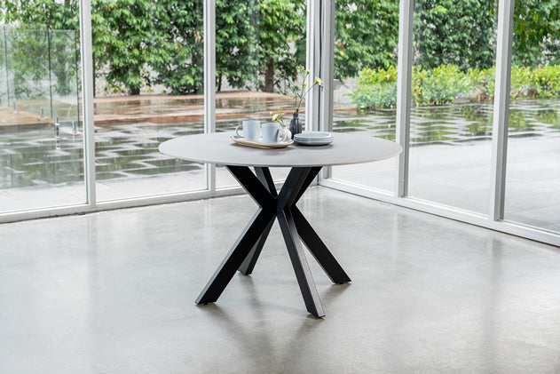 Veda Round Dining Table - Bulgarian Grey