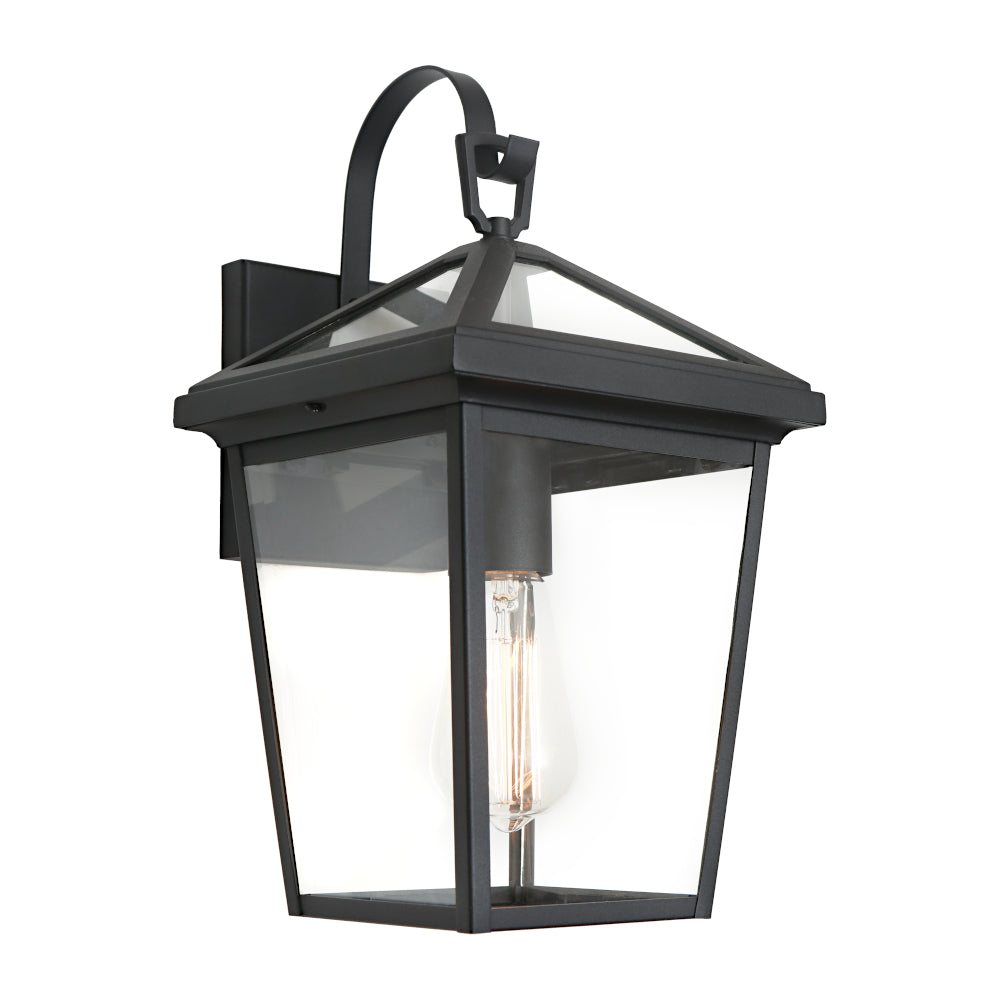 Vianna 1 Light Exterior Wall Light - Black