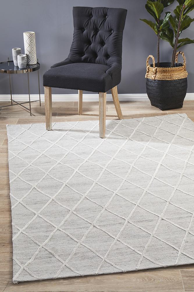 Vonda Winter Silver Styles Modern Rug