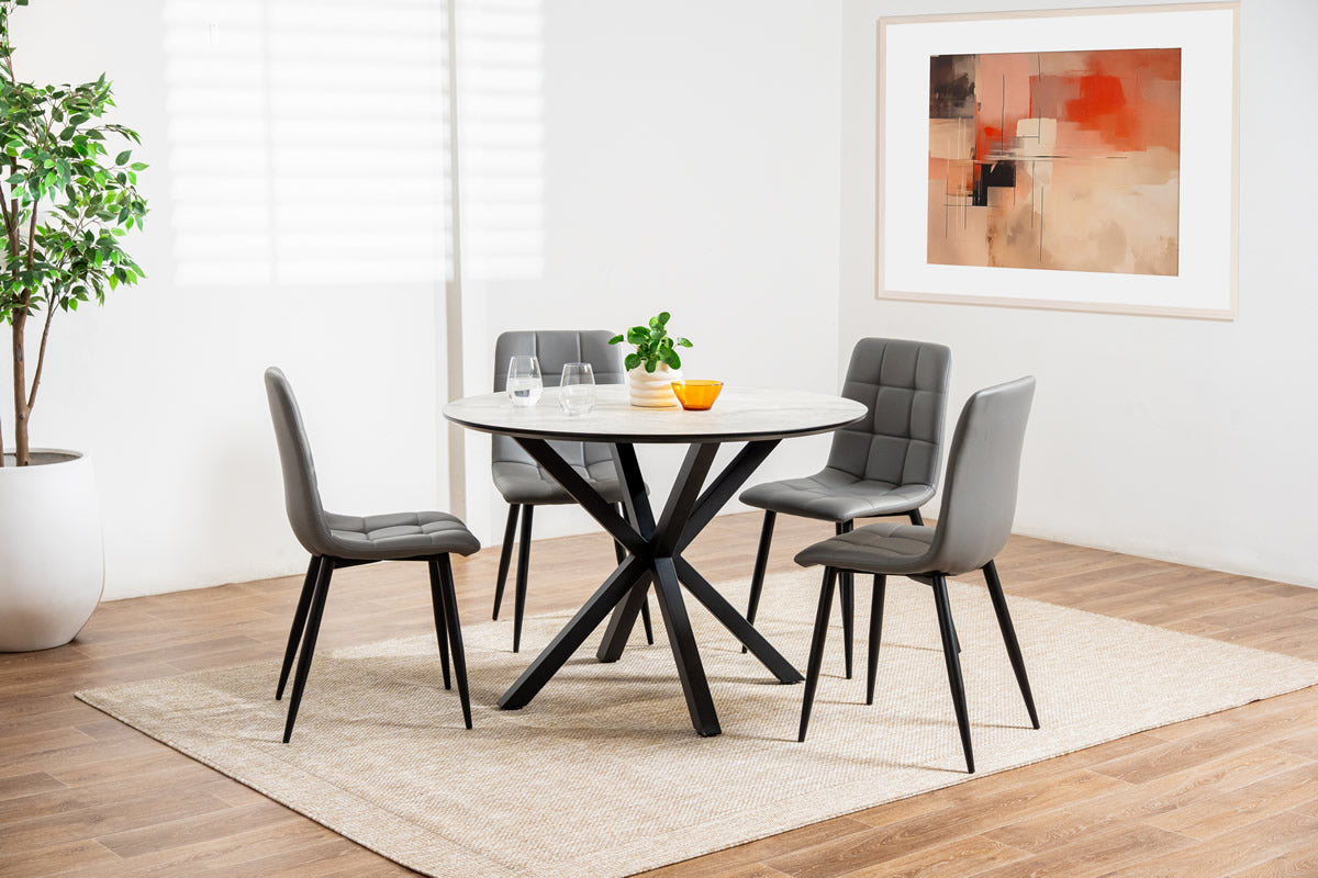 Jayden Dining Chair - Charcoal (Set of 4)