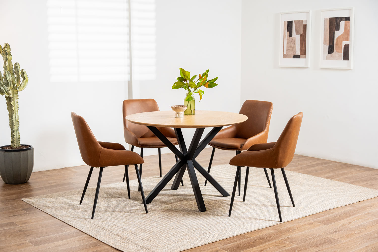 Calder Dining Chair - Cognac (Set of 2)