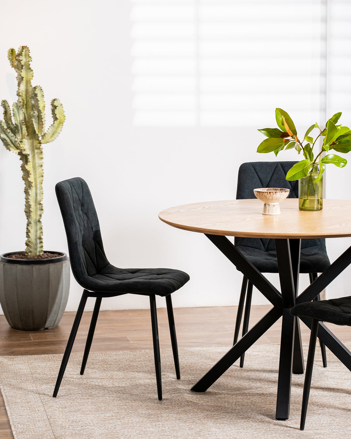 Gavin Set of 2 Dining Chairs - Charcoal (Set of 2)