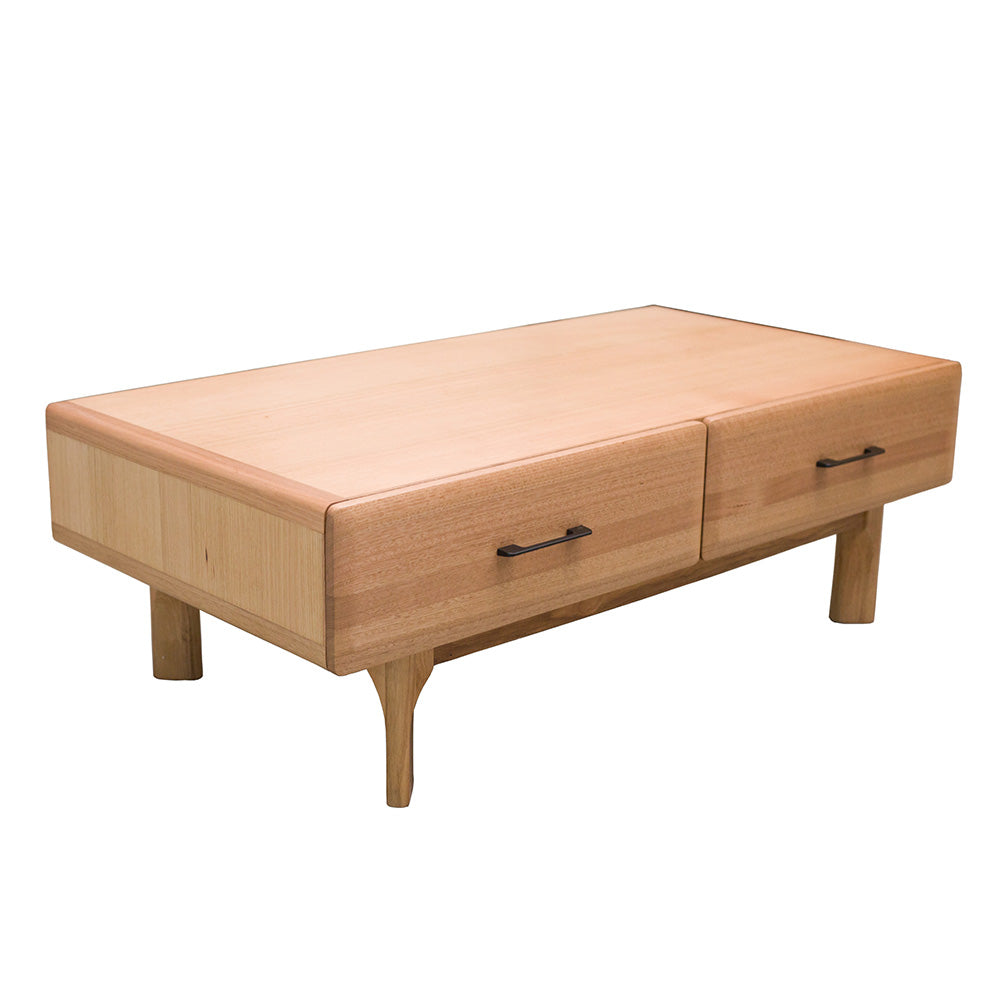 Vero Coffee Table 2 Drawer Wheat