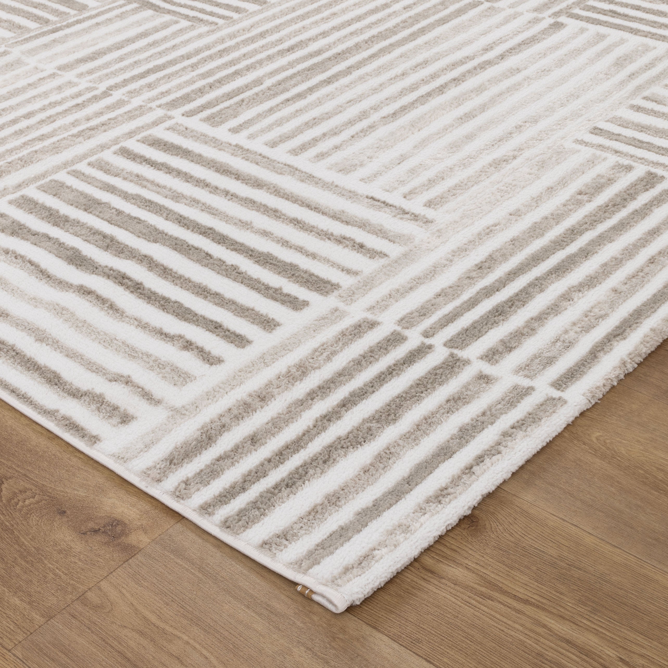 Werner Geometric Lines Beige Rug