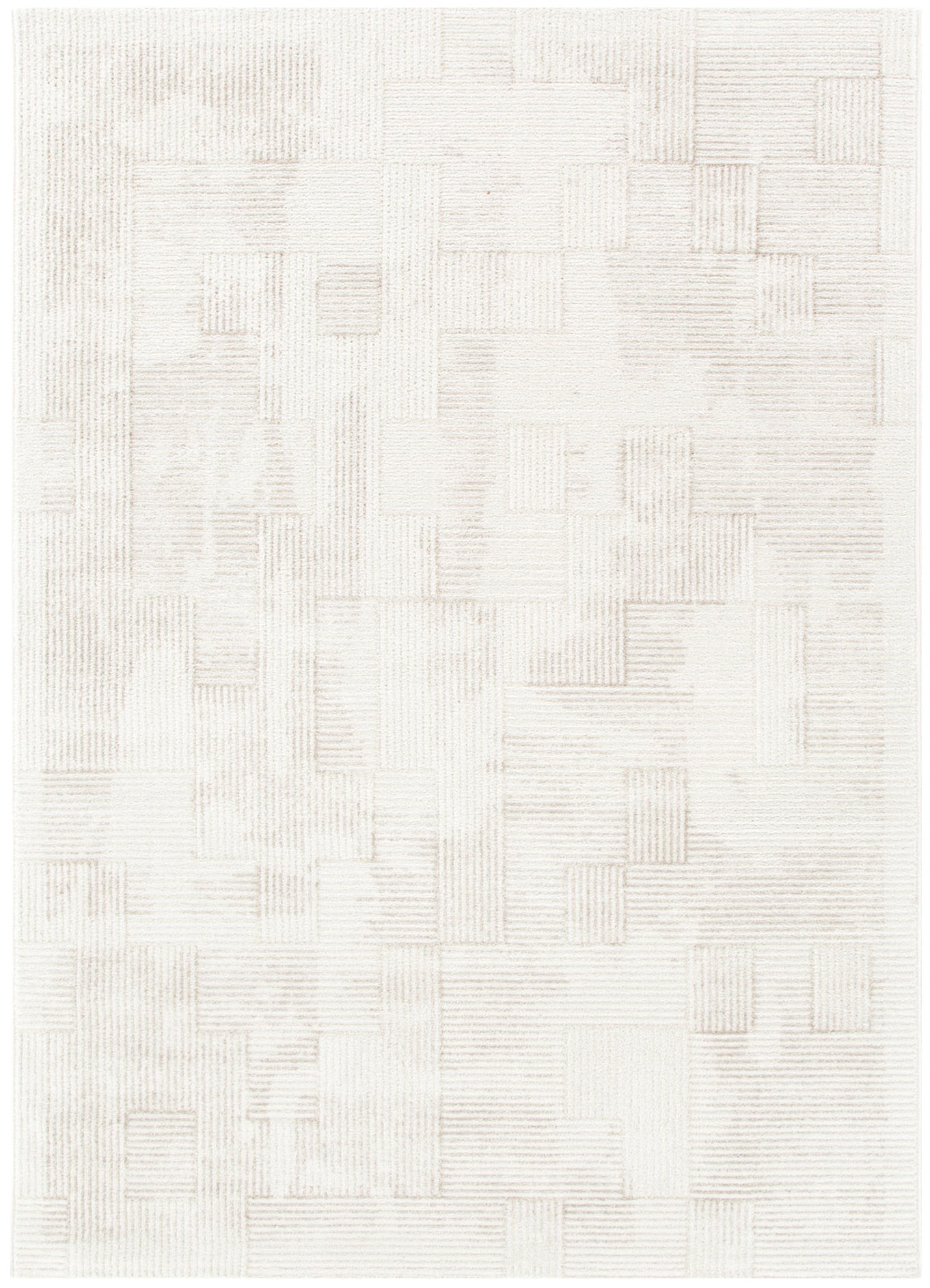Werner Distressed Shapes Beige Rug