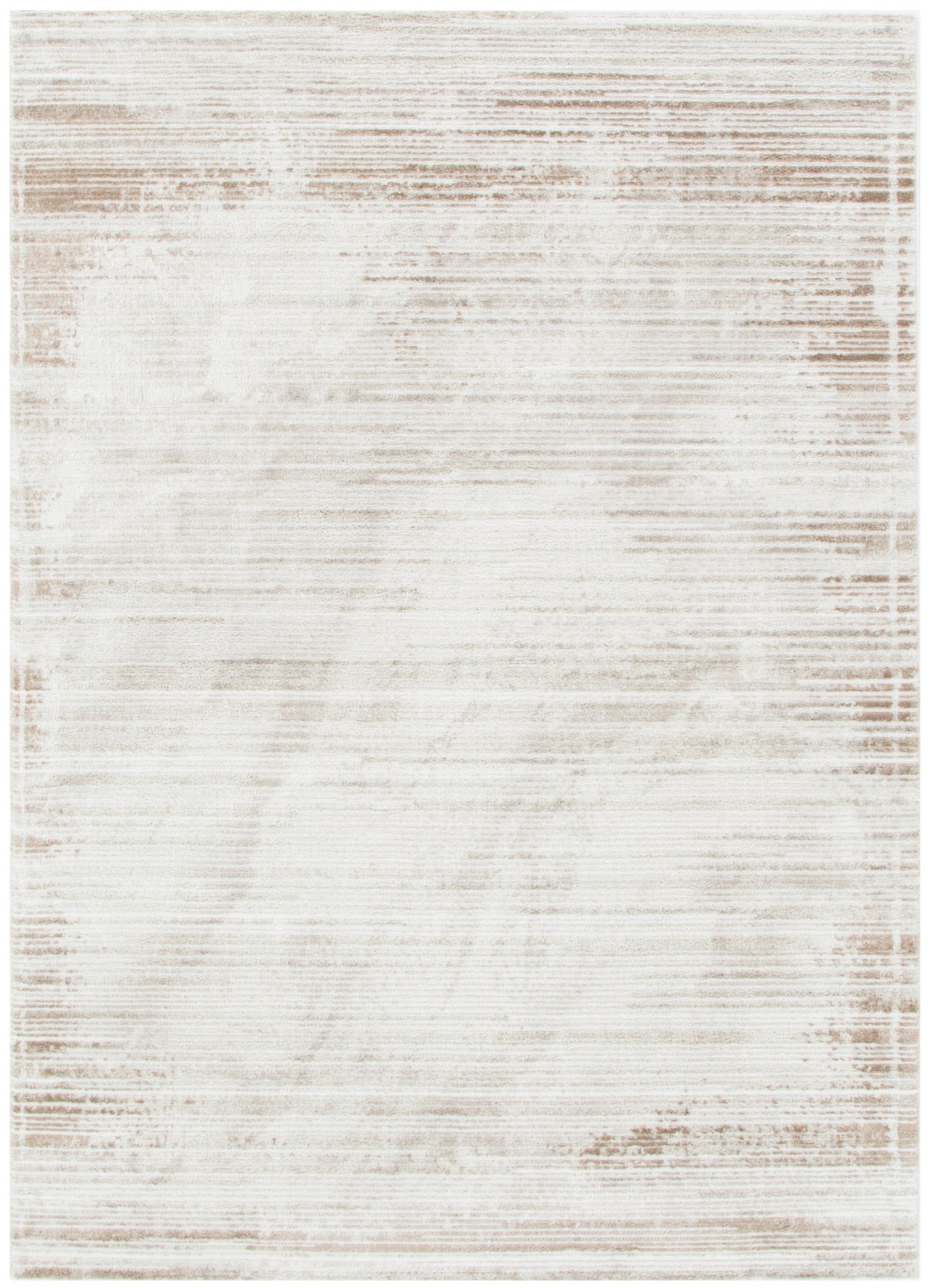 Werner Distressed Lines Brown Rug