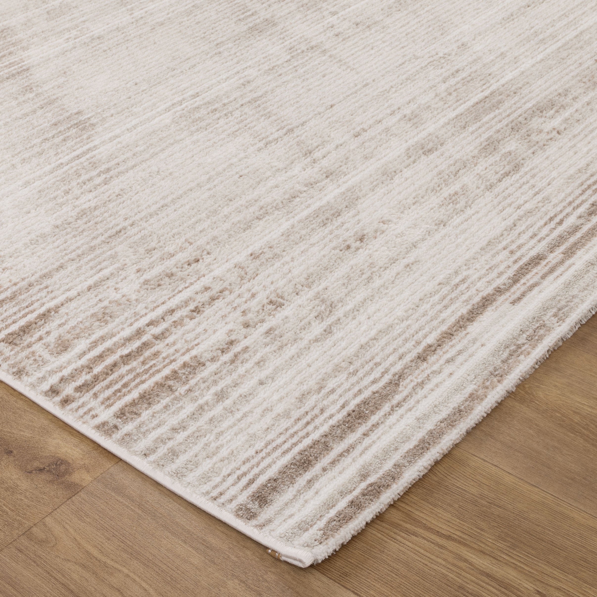 Werner Distressed Lines Brown Rug