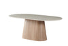 Waverley Dining Table Travertine - White