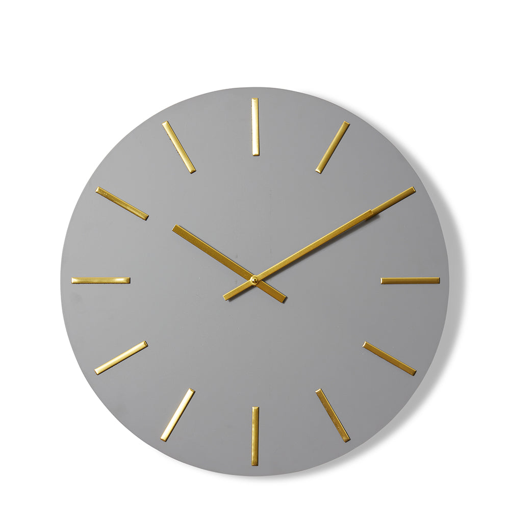 Maccus Wall Clock - Grey/Gold