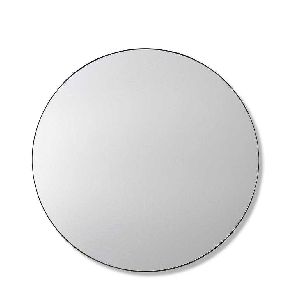 Carell Round Wall Mirror - Small - Black