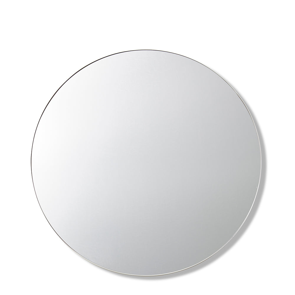 Carell Round Wall Mirror - Small - White