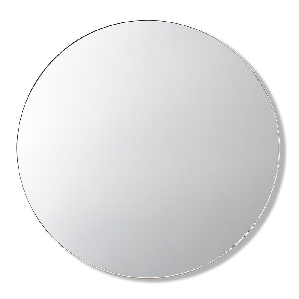 Carell Round Wall Mirror - Large - White