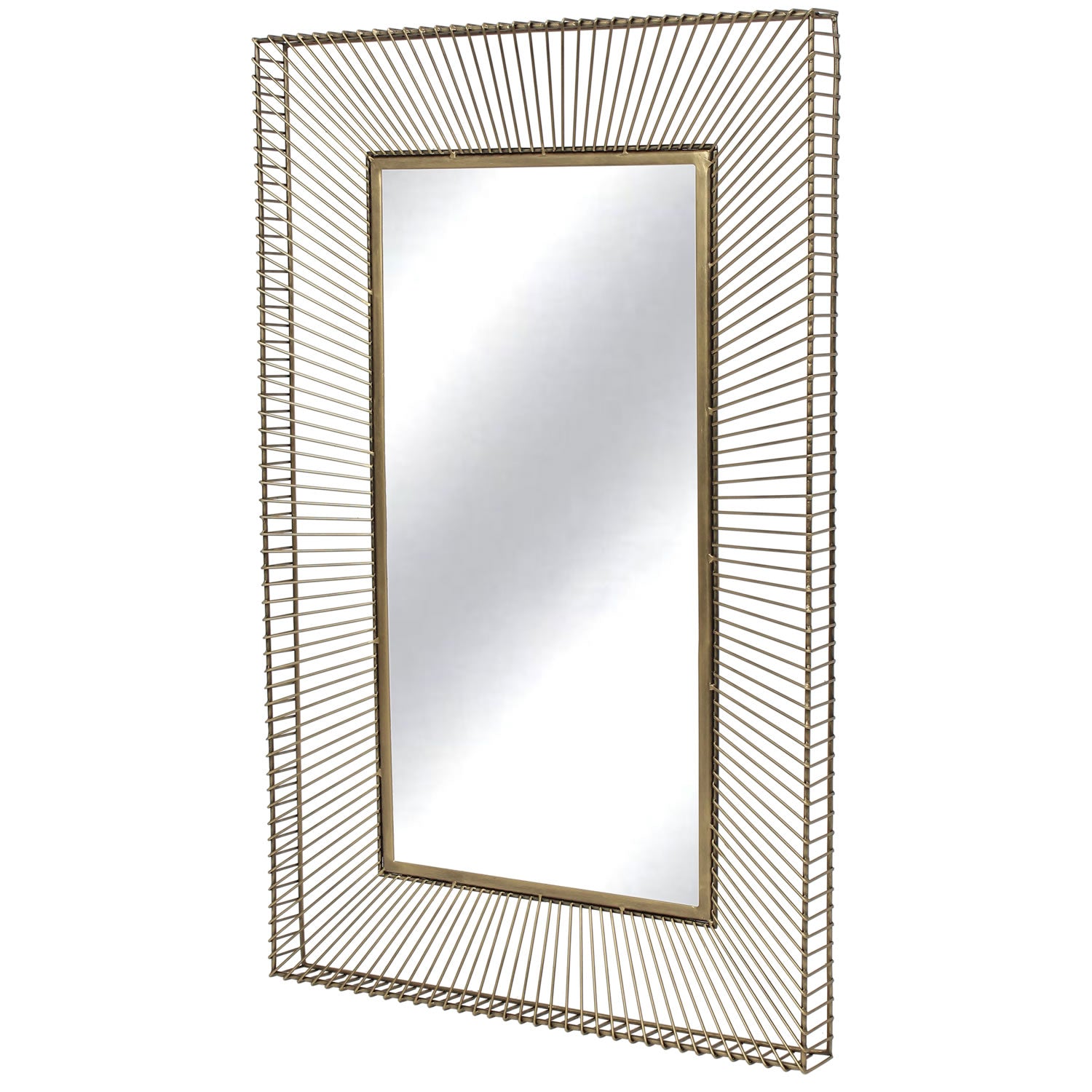 Shine Line Mirror 55x120cm - Gold