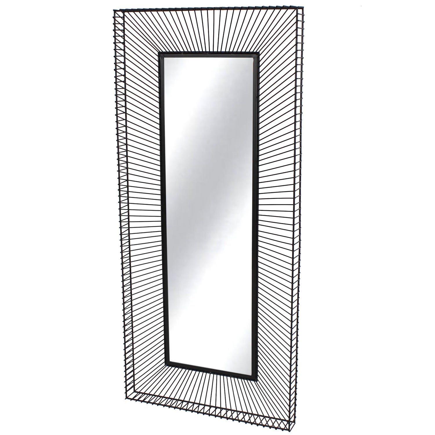 Shine Line Mirror 55x120cm - Black